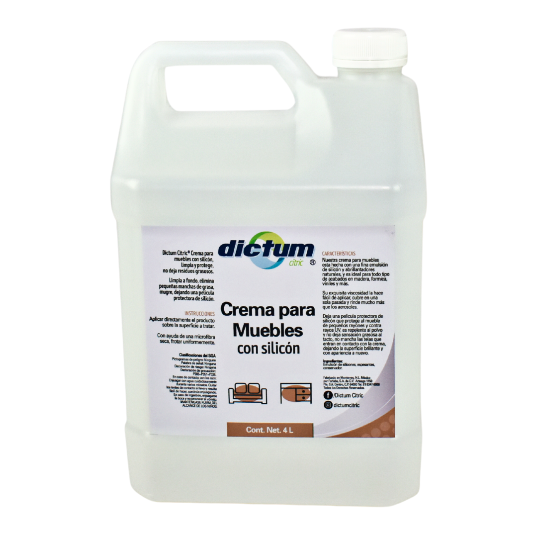 Crema para Muebles con Silicón